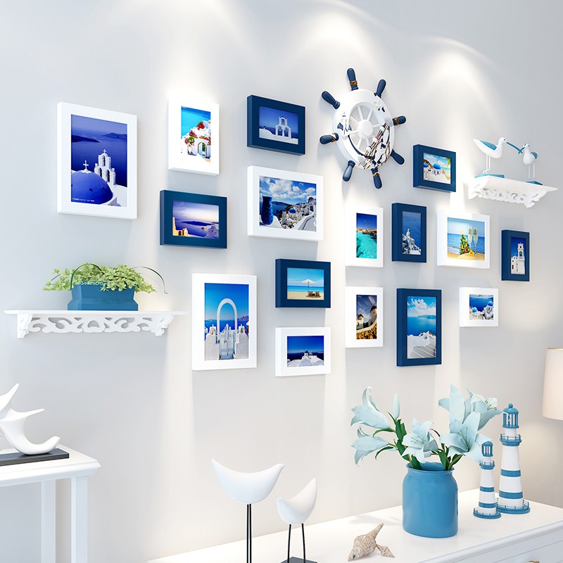 Creative 3d Stereo Wall Stickers Living Room Wall Frame Photo Sticker Bedroom Wallpaper Stickers Room Wall Decorations