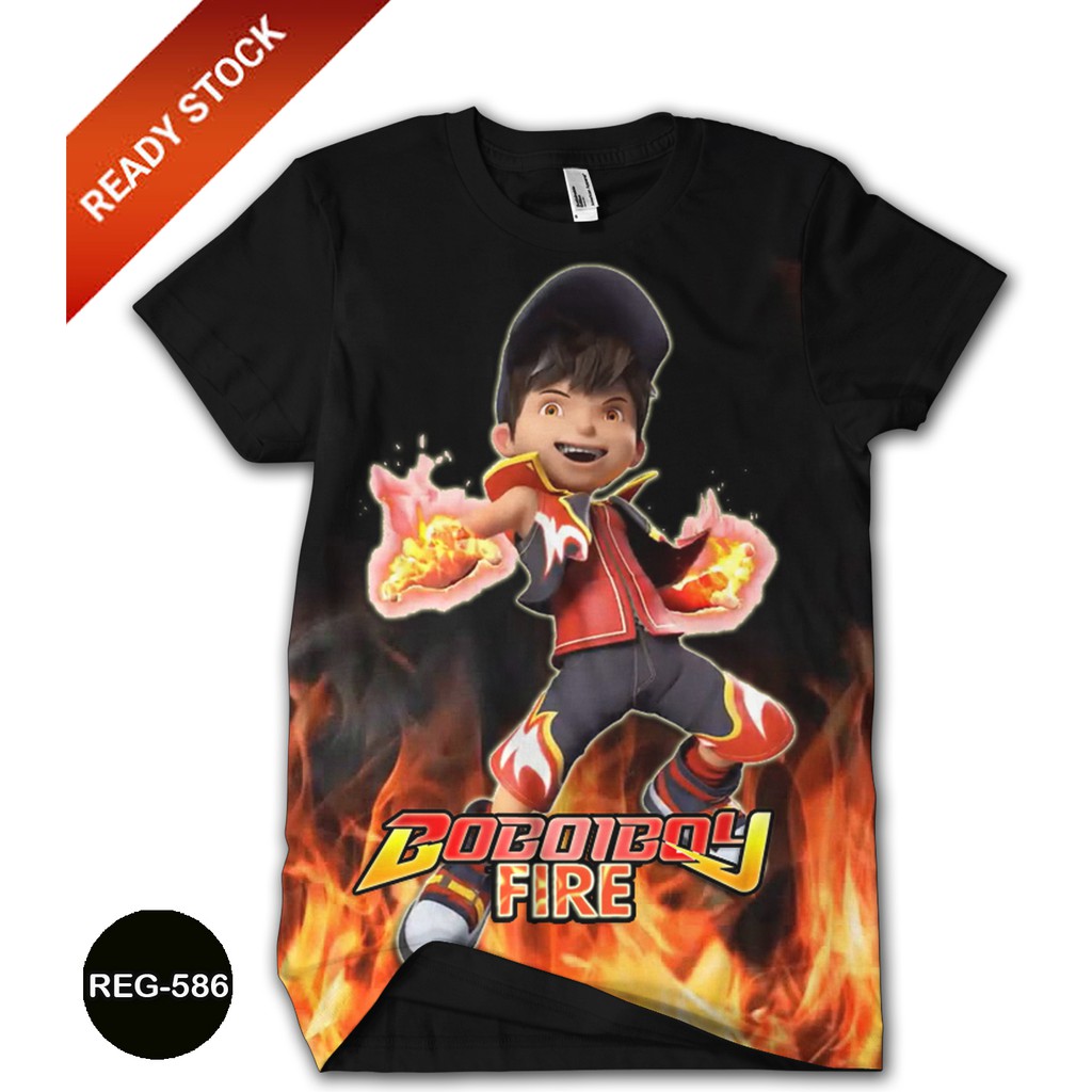 Boboiboy Fire T-Shirt Boboiboy The Movie 2nd REG-586 | Shopee Malaysia