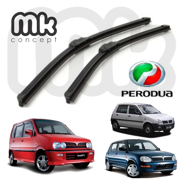 MK Concept PERODUA Car Frameless Soft Rubber Wiper Blade 