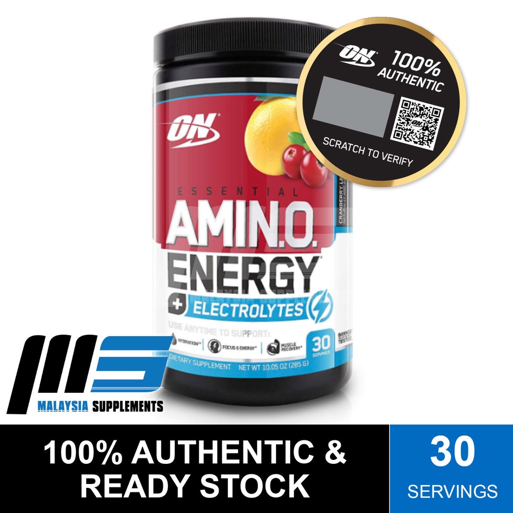 Optimum Nutrition Essential Amino Energy + Electrolytes, 30 Servings
