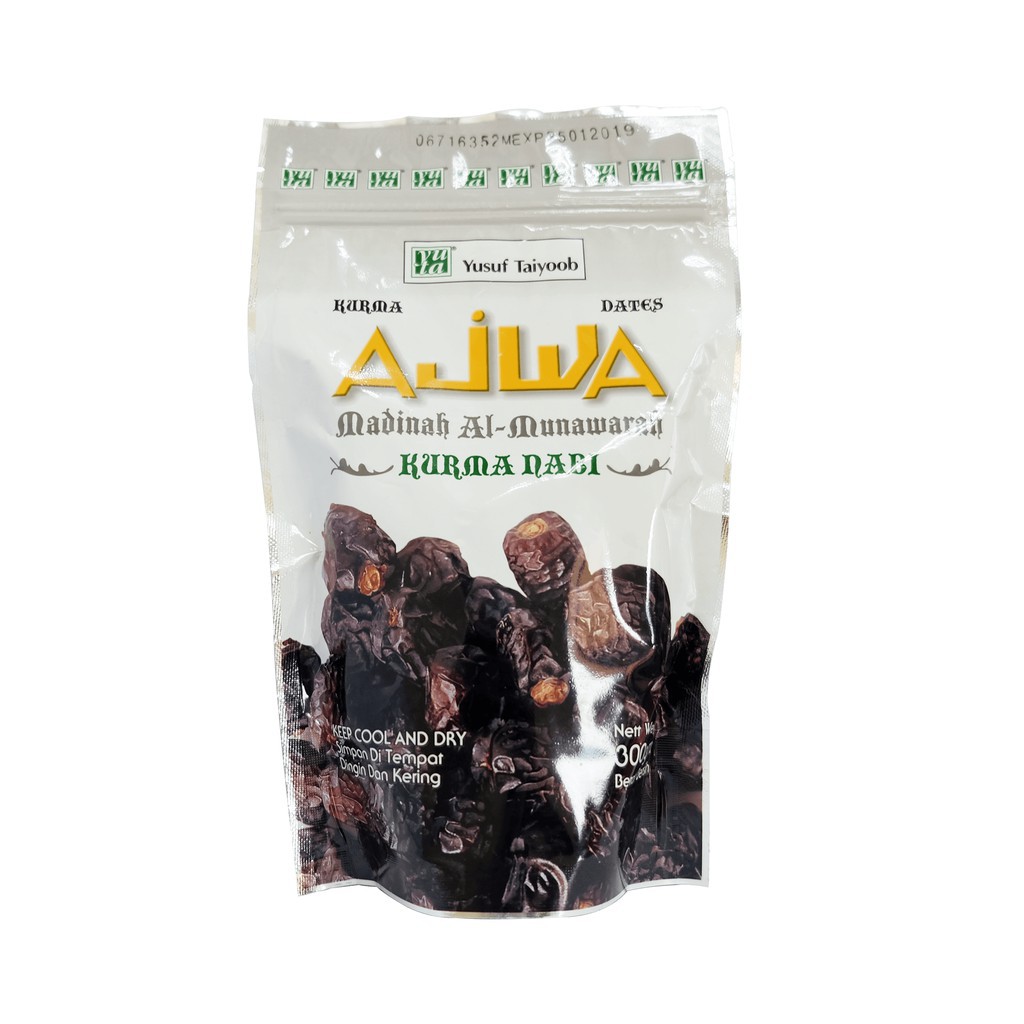 1 Pack Ajwa Dates Kurma Ajwa 300g Yusuf Taiyoob Shopee Malaysia