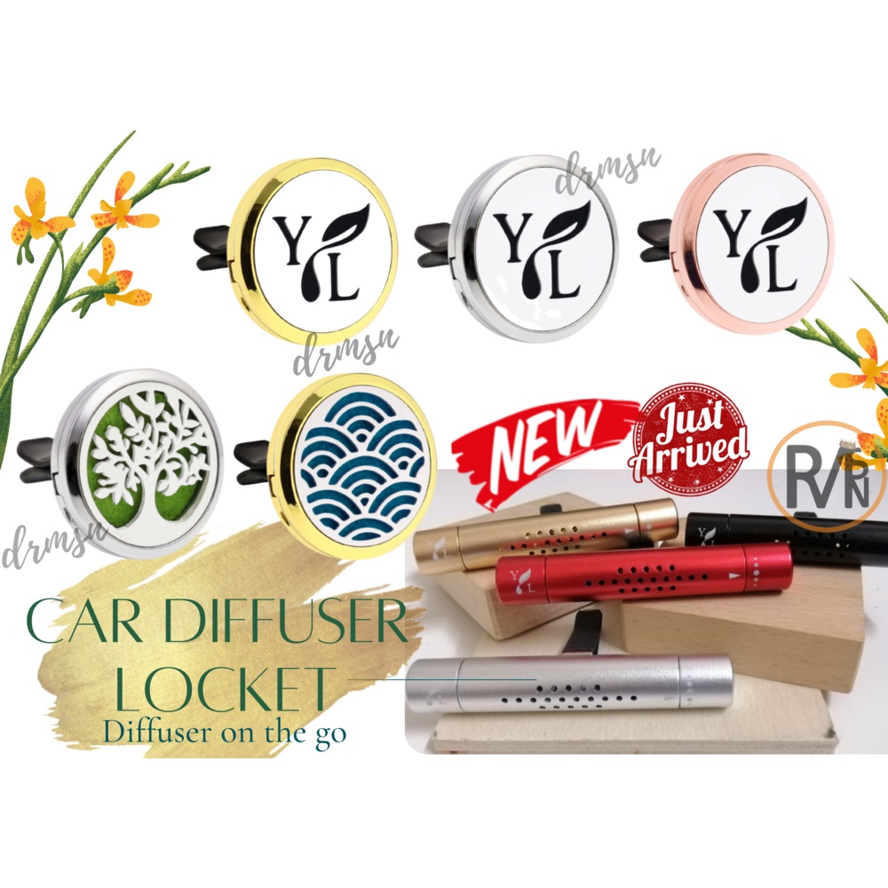 *LOCAL & READY STOCK* Car Diffuser Locket [YL Logo /  Tree Image]