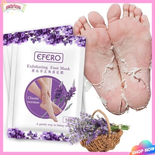 1Pair lavender exfoliating foot mask to remove dead skin, whitening, moisturizing,  exfoliating foot mask，foot care