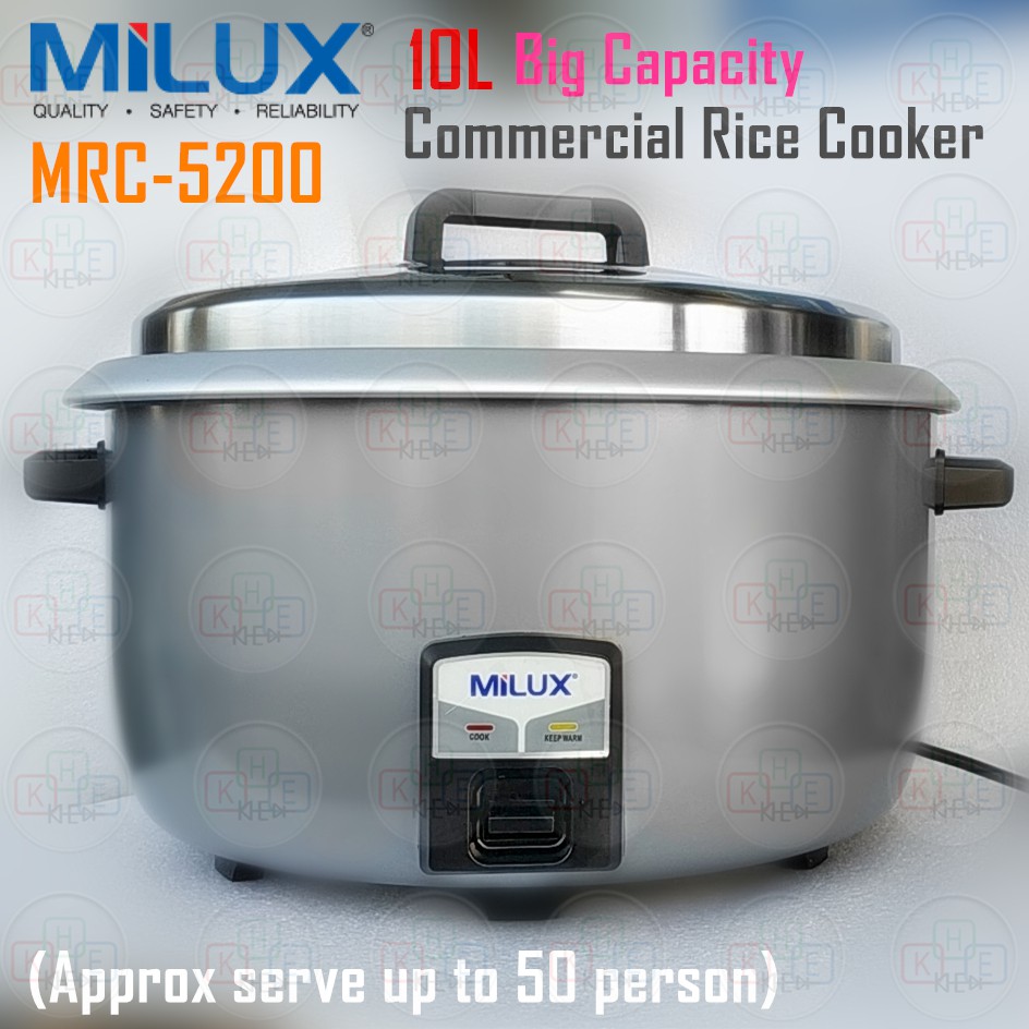 Milux 10L Commercial Electric Rice Cooker MRC5200 Shopee Malaysia