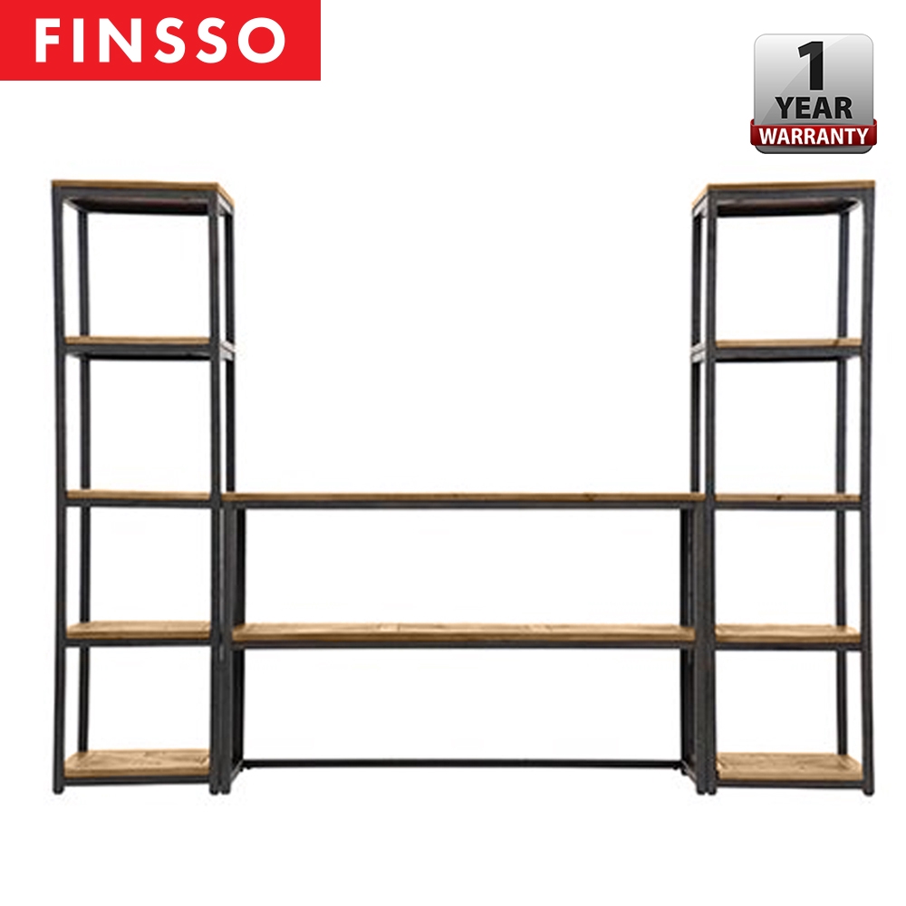 FINSSO: TV Cabinet with Shelf Rack