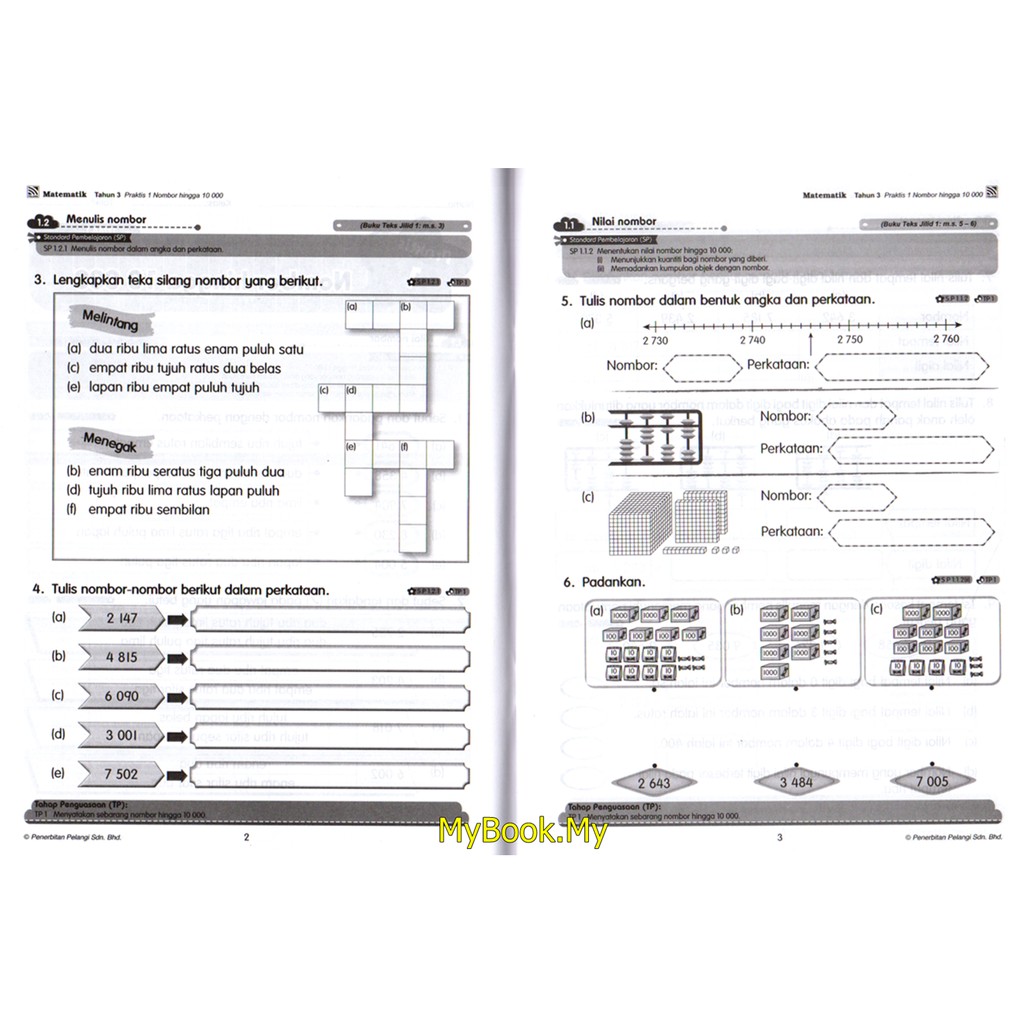 Myb Buku Latihan Pbd Pentaksiran Bilik Darjah Kssr Tahun 3 Matematik Pelangi Shopee Malaysia