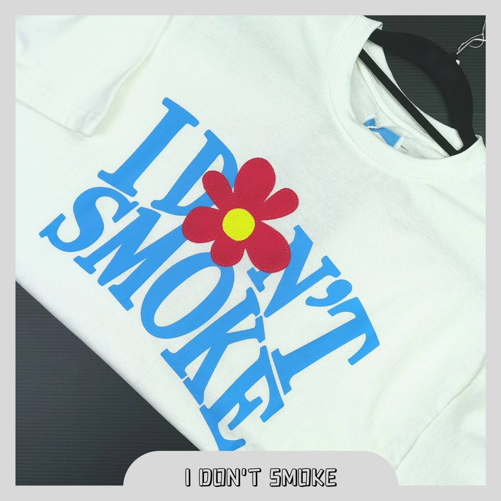 [READY STOCKS] I DON'T SMOKE 小红花短袖（男女同款）/ I DON'T SMOKE LITTLE FLOWER OVERSIZE T-SHIRT（UNISEX）