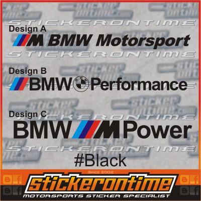 Car Sticker BMW M Power Performance Motorsport m3 m5 e36 e46 e56 e53 m3 m5