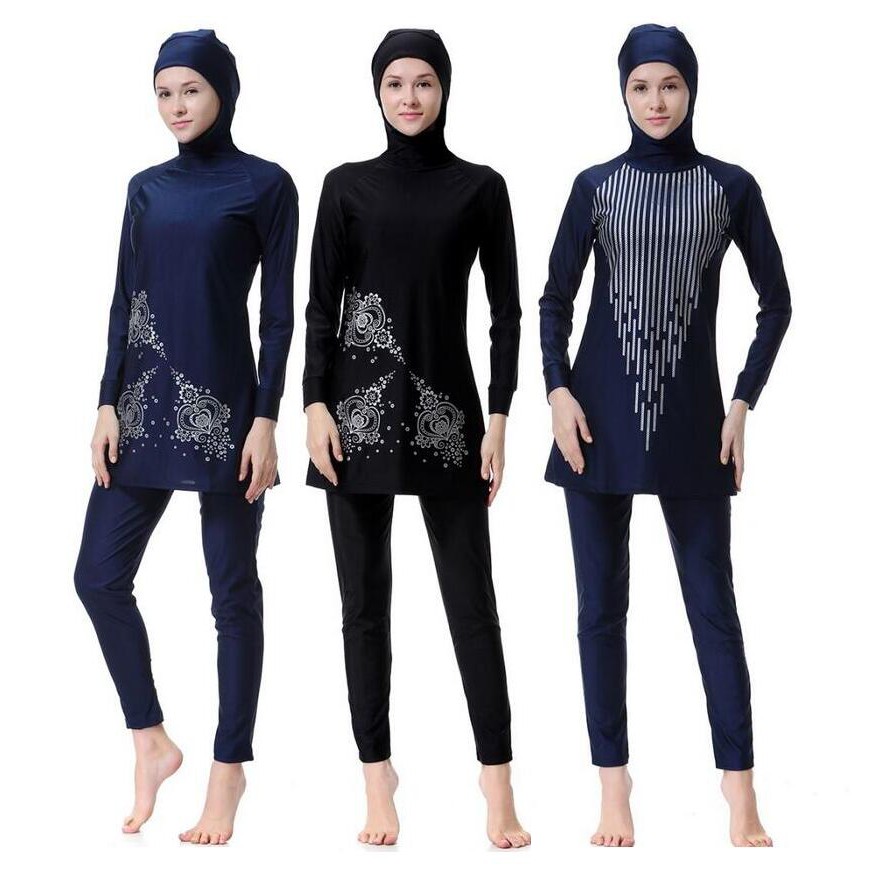  Muslimah   Swimwear Islamic  Full Cover Swimming  Suit  Plus  