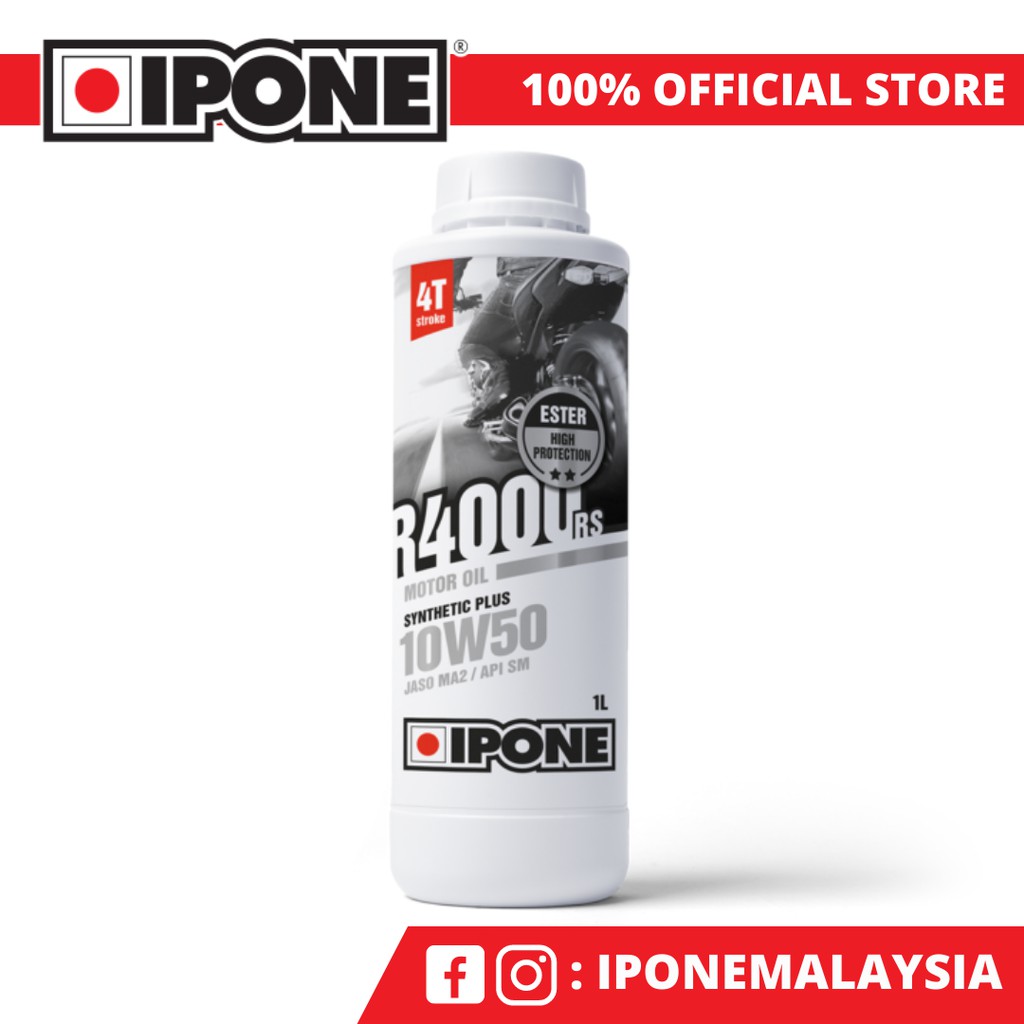 Ipone Semi Synthetic Motorcycle Engine Oil 10W50 R4000RS