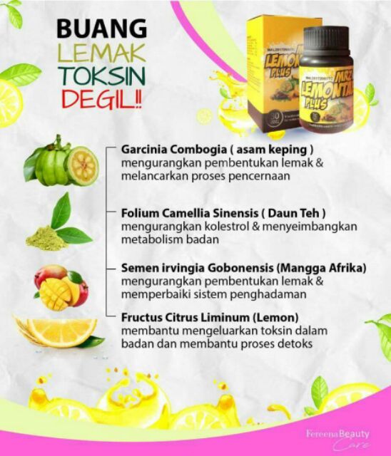 Offer Lemontab 1box Trial Lemon Lotion Shopee Malaysia