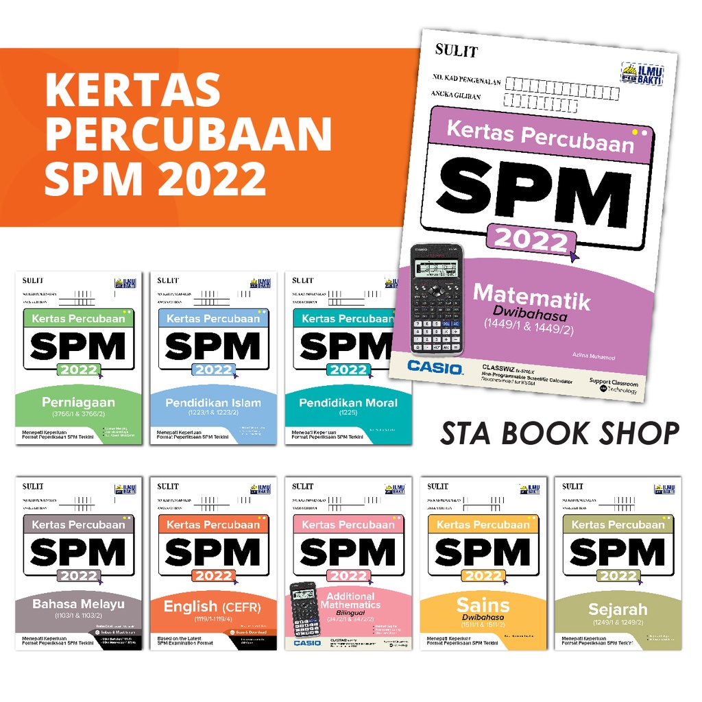 Sta Ilmu Bakti Buku Latihan Kertas Percubaan Spm 2022 Format Terkini Latest Format 