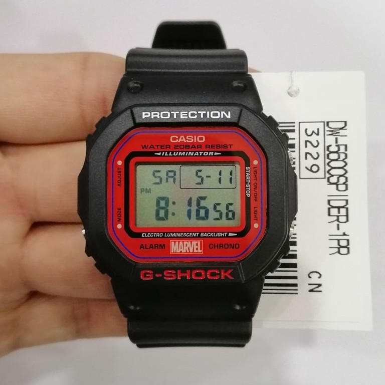 casio g shock dw 5600 red