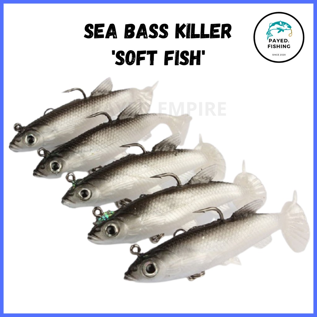 Umpan Palsu Ikan Belanak Matakail T Tail 9cm 14g Soft Bait T Tail Untuk Ikan Jenis Predator Pemangsa