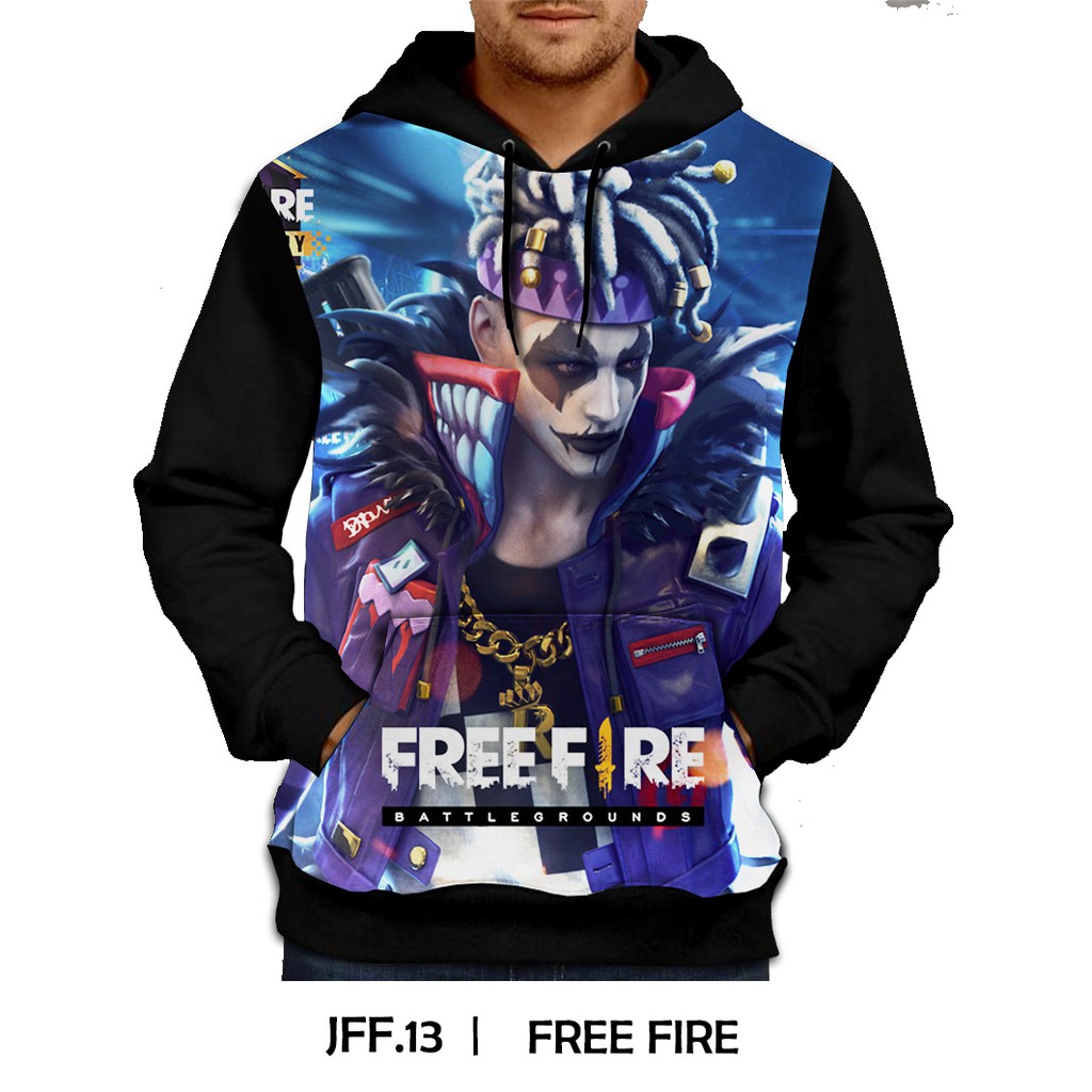 Hoodie Jacket Free Fire Jacket Sweater Adult Games Jff 13 Shopee Malaysia