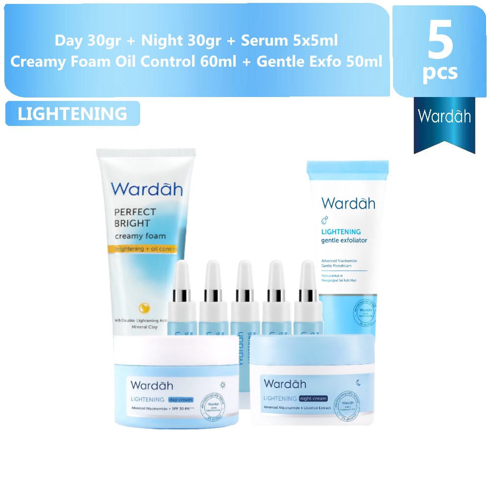 Wardah Lightening Series 30 Gr - Oily Skin Package 