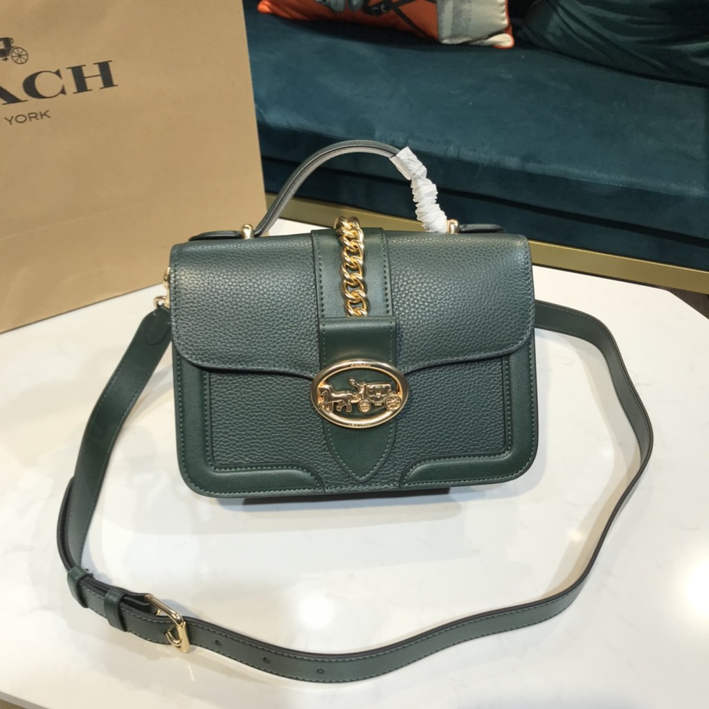 ☑✆❦2021HotCOACH, the new model, model 1769. Georgie Top Handle is also known as "net celebrity small squar