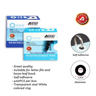 Astar Reinforcement Ring Transparent RT1100 / White RW1100 (400pcs/Box ...