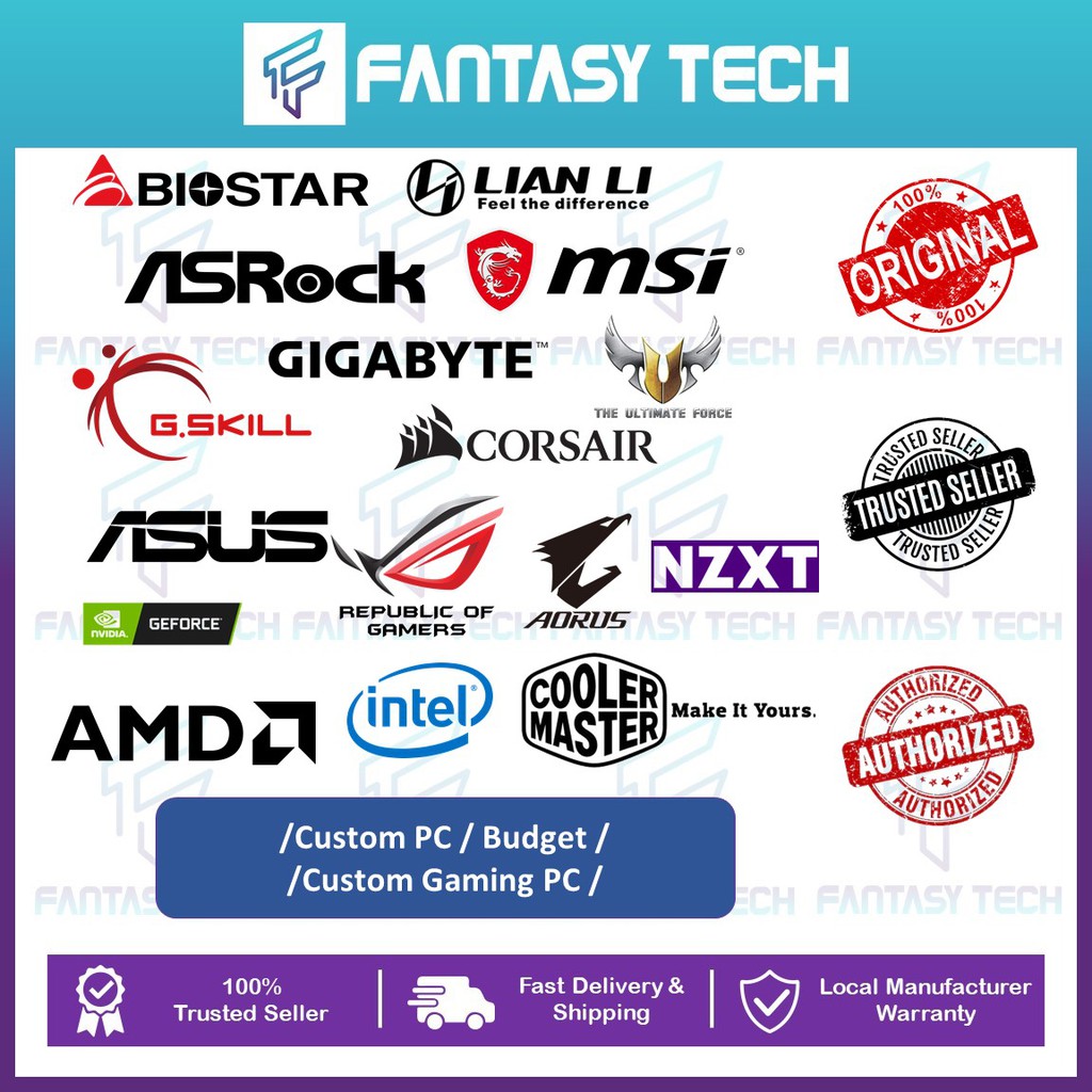 Custom Pc Budget Custom Gaming Pc Amd Ryzen 5 3600 Ryzen 5 3500x 3400g Gtx1650 Gtx1660 Rtx3060 Rtx3070 Rtx3080 Shopee Malaysia