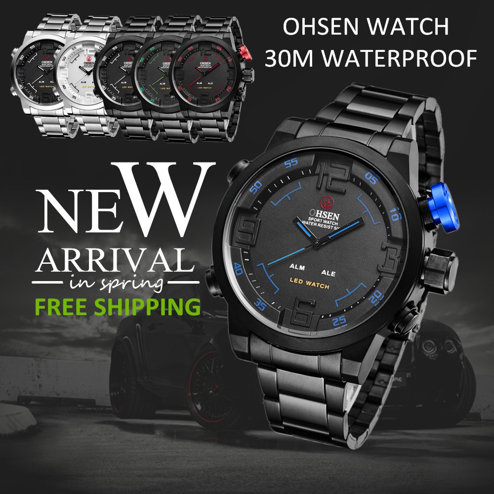 ohsen sport watch water 30m resistant