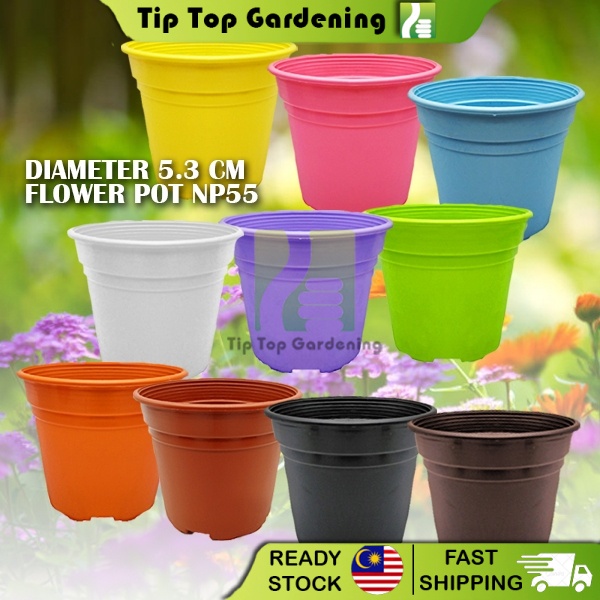 Flower Pot Diamater 5.3cm For Plant Garden Deco NP55 / Pasu Bunga Pokok Berkebun Bonsai