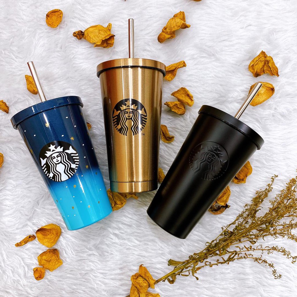Starbucks Stainless Steel Matte Black Cold Cup Tumbler [473ml] Shopee Malaysia