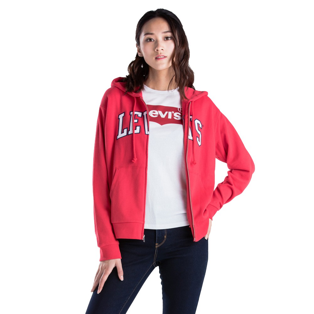 levis zip hoodie women's