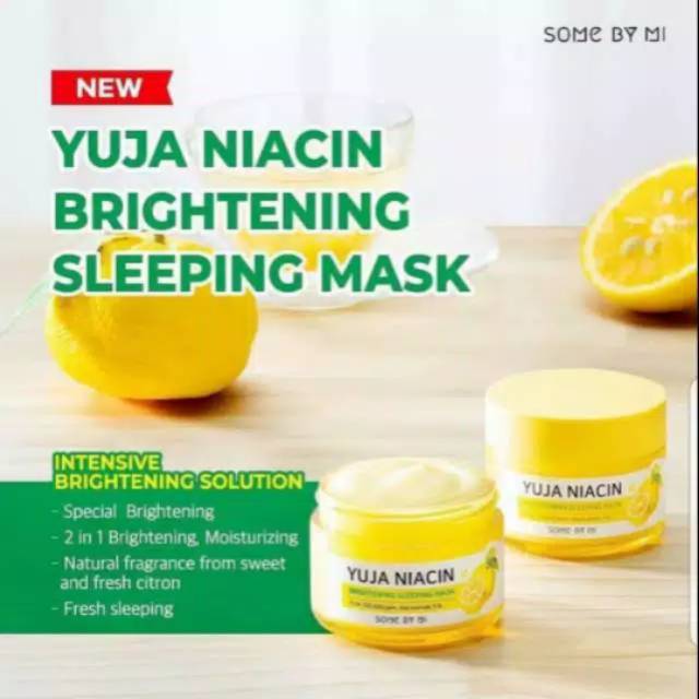 Some By Mi Yuja Niacin Brightening Sleeping Mask Somebymi Yuja Mask