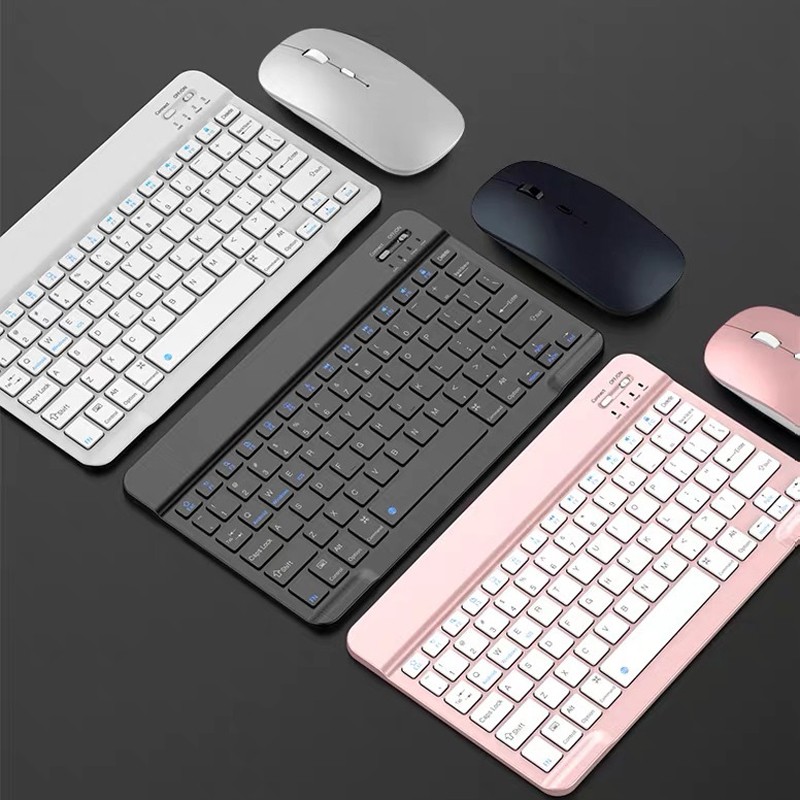 Mini keyboard and mouse bluetooth wireless for tablet 7 8 9 10 inch