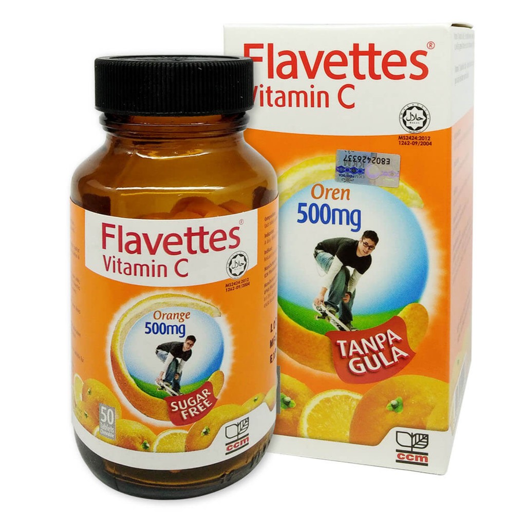 Pengobatan Dan Khasiat Herbal Khasiat Flavettes Vitamin C 1000mg