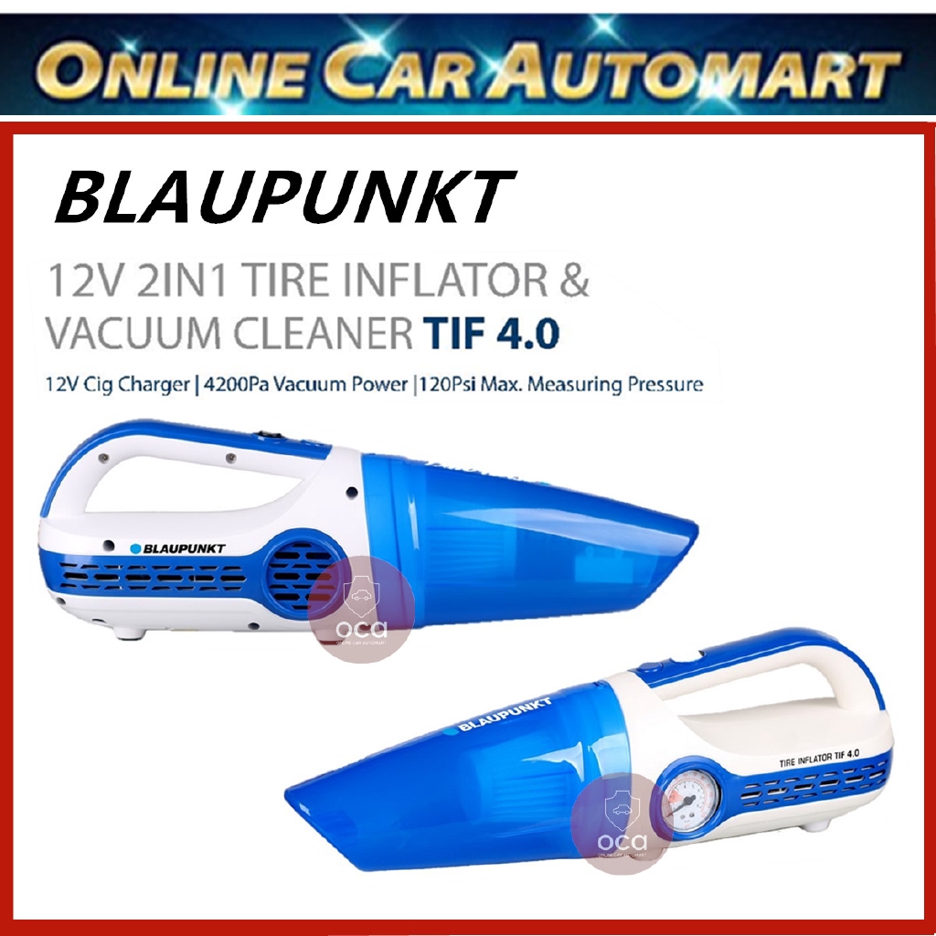 Blaupunkt TIF 4.0 12v 2 In 1 Car Tire Inflator & Car Vacuum Cleaner Shopee Malaysia