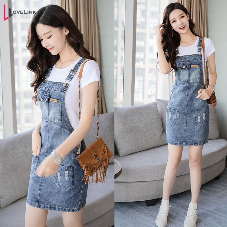 plus size denim romper dress