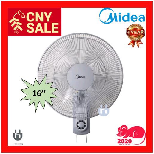 Midea Meck Isonic Wall Fan 16 Mf 16fw6h Shopee Malaysia