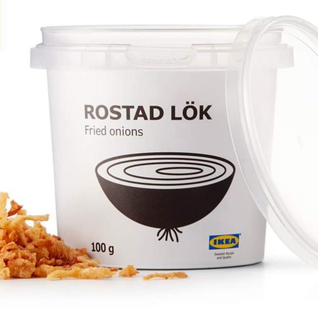 IKEA BAWANG GORENG RANGUP🌰🌰, FRIED ONION,💥 IKEA ROSTAD LÖK 100gram (💞