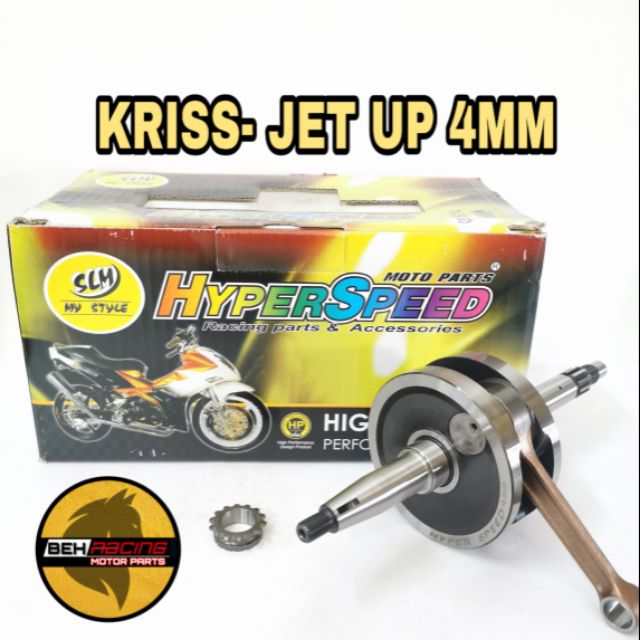 Kriss 110 Racing Crankshaft Jet Up 4mm Hyper Speed Shopee Malaysia