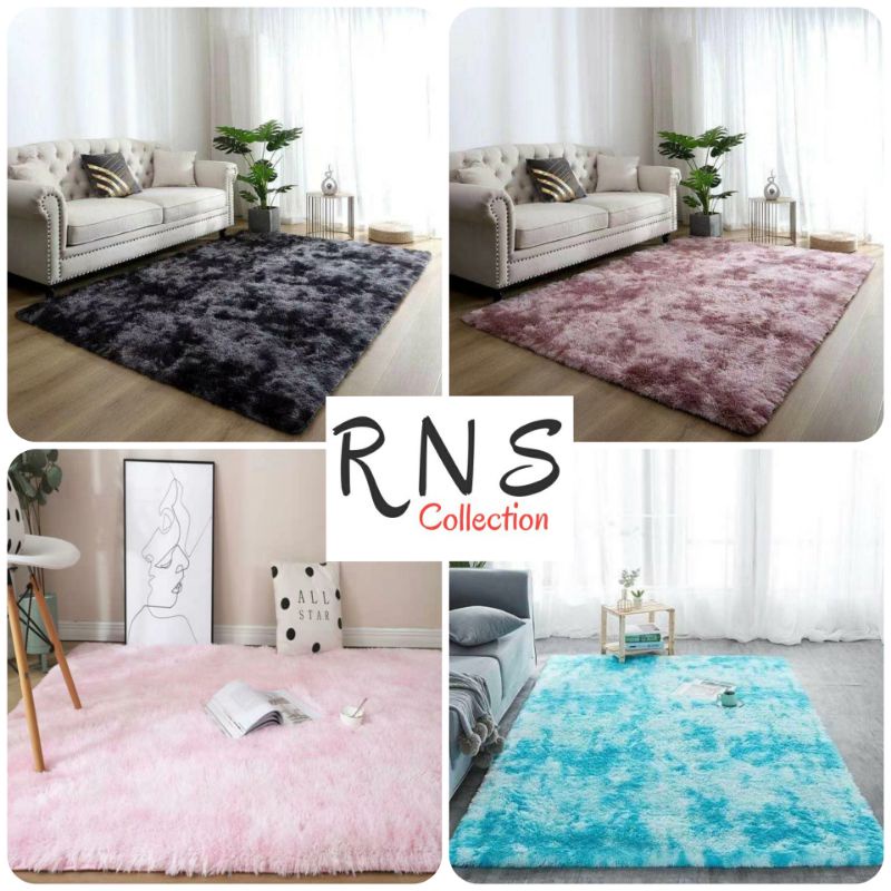 RNS | Carpet Shaggy | D51-D62 | Bulu Lembut | Fluffy Shaggy Carpet for Living Room | Karpet Murah