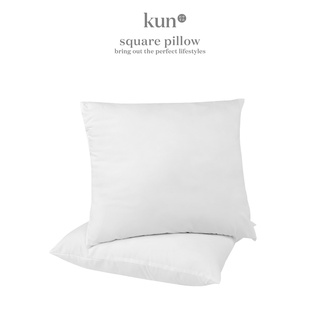 Image of KUN Hotel Premium Square Cushion Pillow High Quality Fabric & Polyester Fill (1 Pcs)