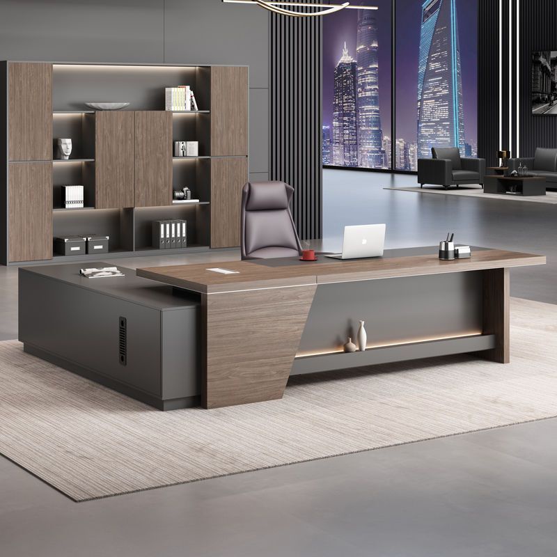 Boss desk desk chair combination simple modern executive desk single ...