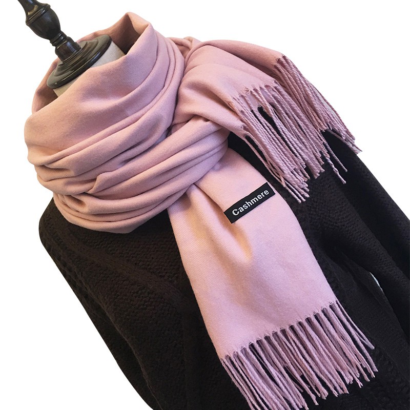 Jifang Unisex Lovers Plain Cashmere Winter Warm Scarf Long Shawl Pashmina 200x70cm WJ06