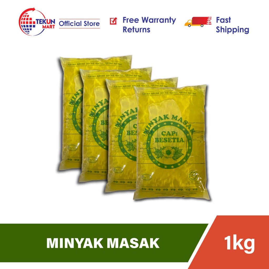 Masak harga 1kg minyak Peningkatan harga