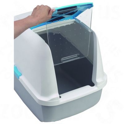 🌟 🐱Catit Hooded Cat Pan / Cat Litter Box / Cat Toilet  Shopee 