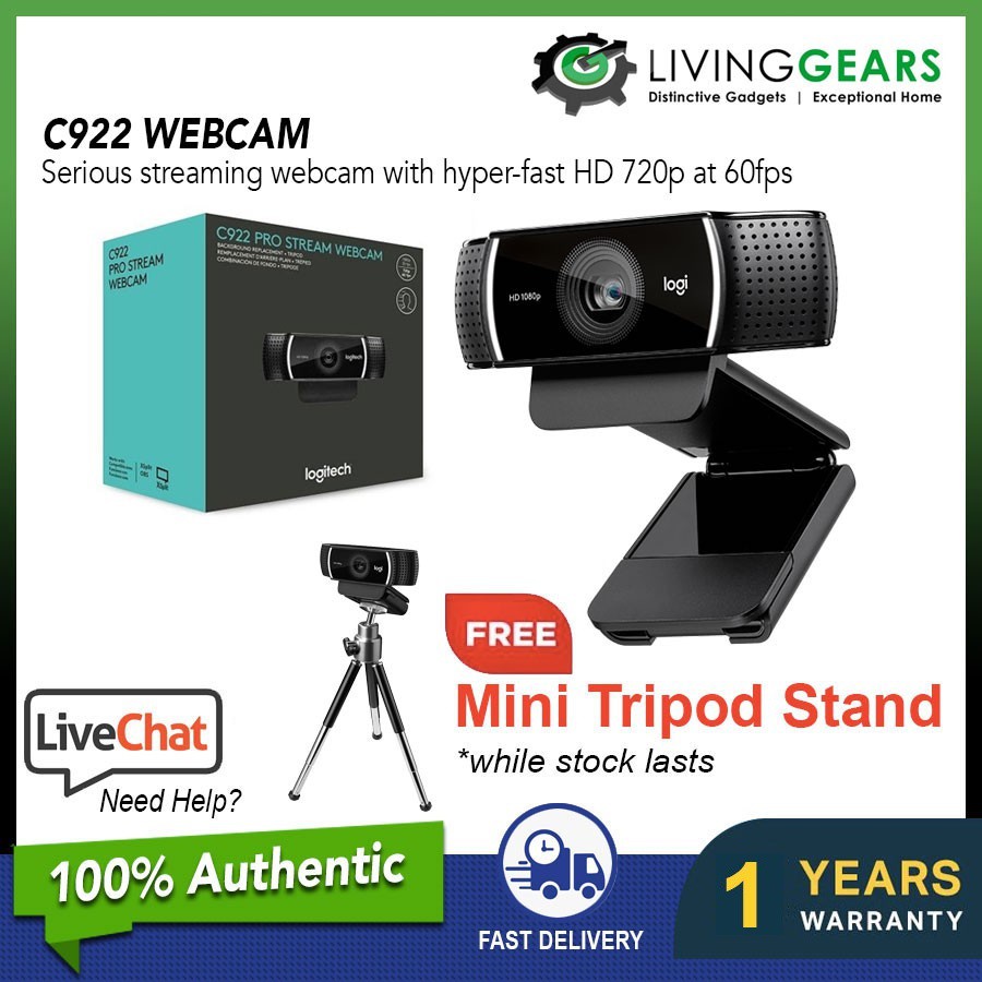 Logitech C925e C920 C922 Pro C615 C505 Stream Hd Webcam Skype Google Hangouts Facetime For Mac Shopee Malaysia