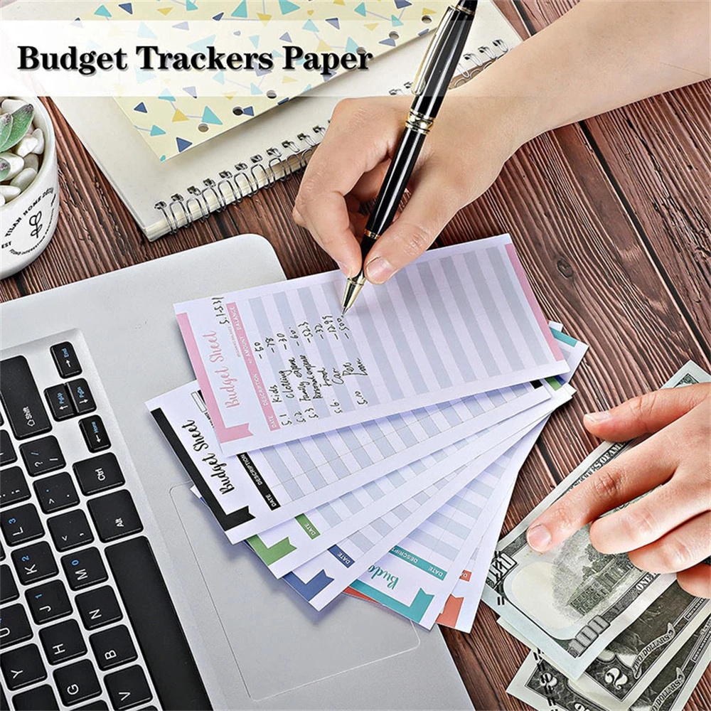 12/40Pcs A6 Budget Tracker Sheets Money Organizer Bill Planner for Cash & Ledger Book Use