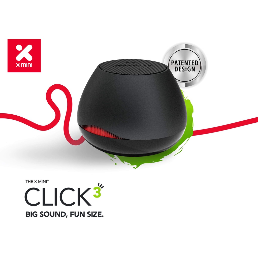 X-mini™ CLICK 3 Bluetooth Speaker / Lightweight and splash-proof, the ultra-portable speaker