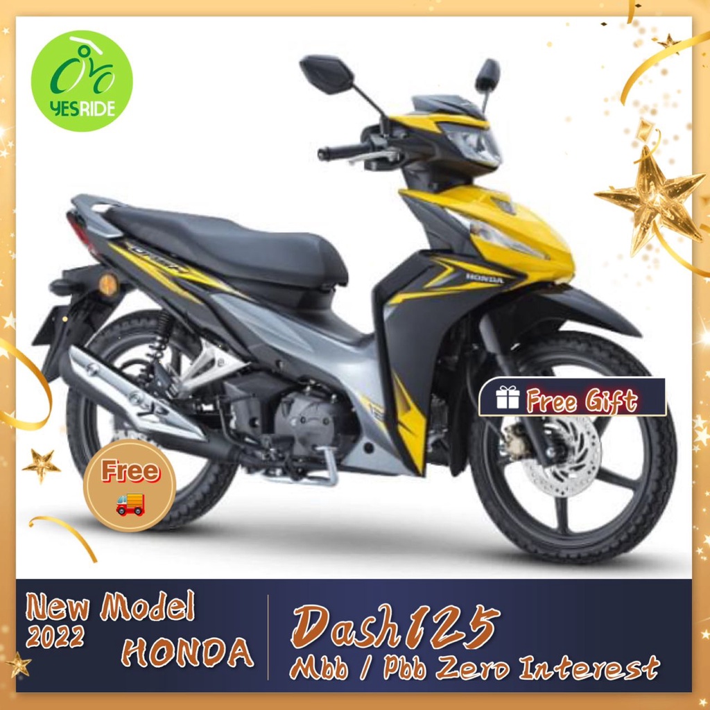 HONDA DASH 125 -New 2022 model - (Double Disc) | Shopee Malaysia