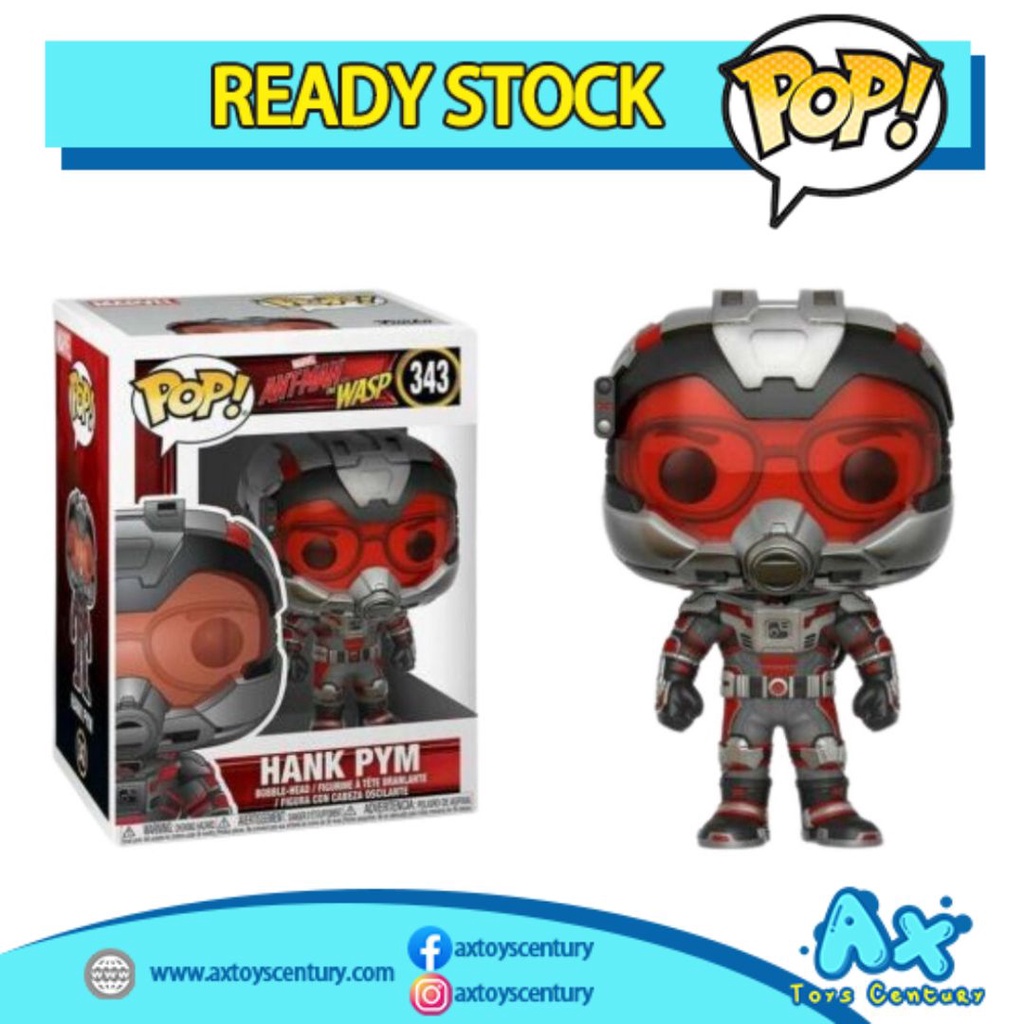 Funko Pop! Ant-Man and the Wasp - Hank Pym #343 100% Genuine