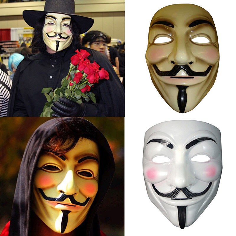 Guy Fawkes Anonymous Halloween Masks V for Vendetta MaskFancy Dress Costume