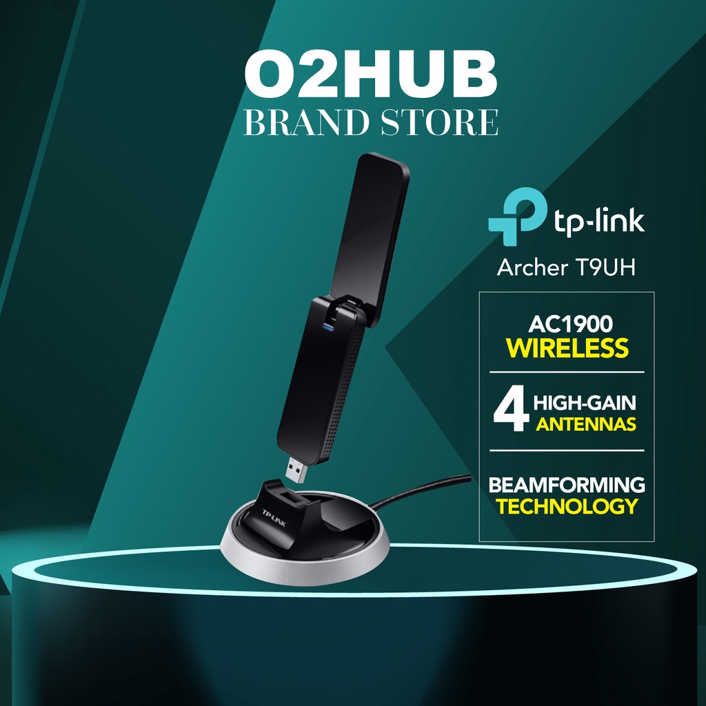 Tp link archer t9uh ac1900 wireless 5ghz high gain dual band wifi usb