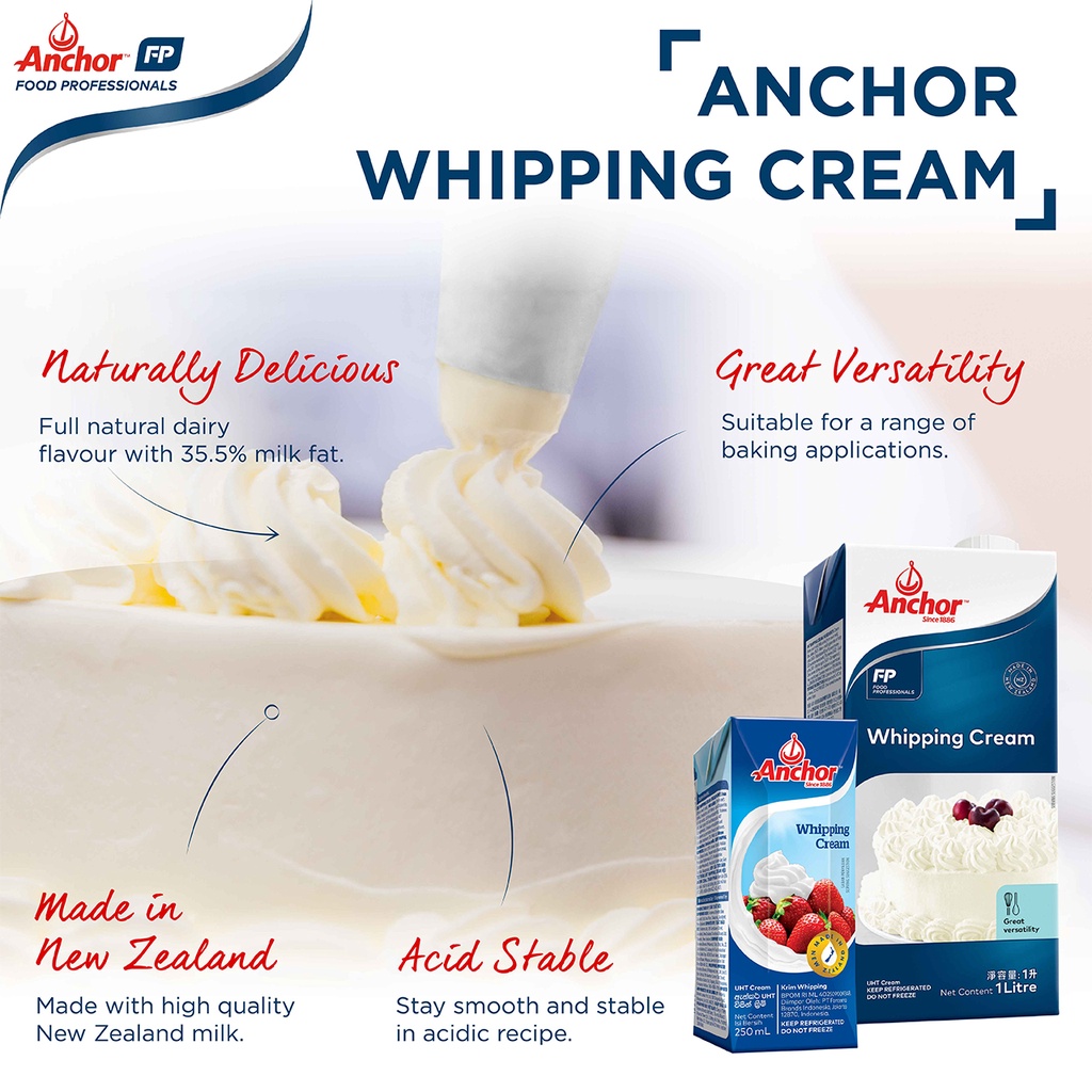 [Bakery Choice] [Trusted Grocery] Anchor UHT Dairy Whipping Cream