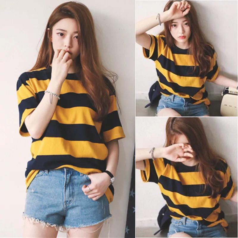 yellow and black striped bee t shirt